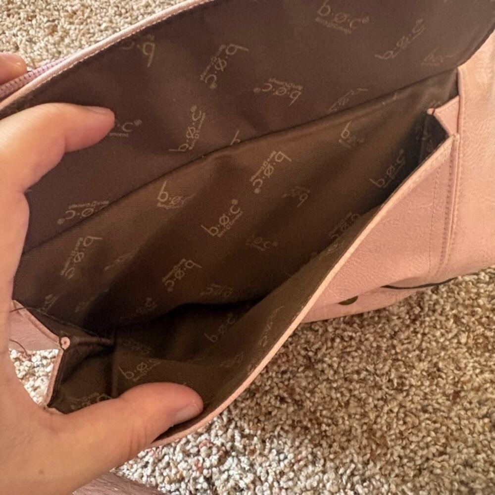 Born Concept Pink Crossbody Bag Faux Leather B.O.C. - Picture 3 of 11